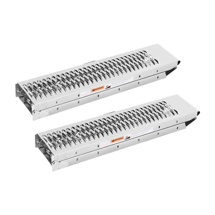 Steel Loading Ramps 2-Pack, 1000 lb, Foldable Handles