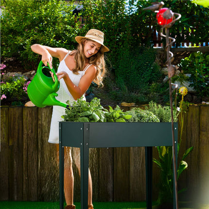 Steel Raised Garden Bed – Green Metal Planter Box