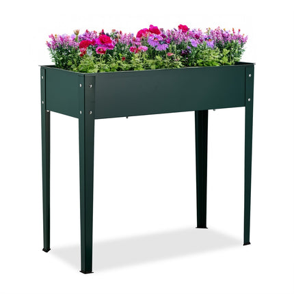 Steel Raised Garden Bed – Green Metal Planter Box