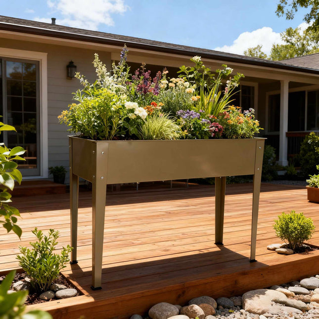 Steel Raised Garden Bed, Rust-Resistant, Outdoor Planter