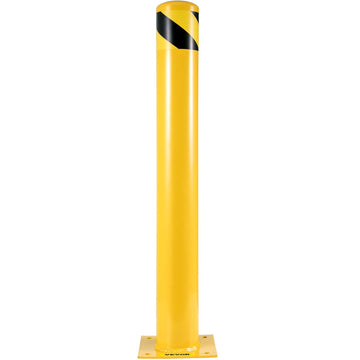 Steel Safety Bollard Post, 42 In, 5.5 In Dia, 2 Pack