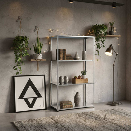 Steel Shelving Unit, 160kg Capacity, Bolt-Together