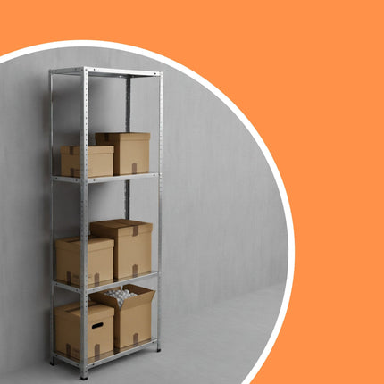 Steel Storage Rack, 160kg Capacity, Galvanised