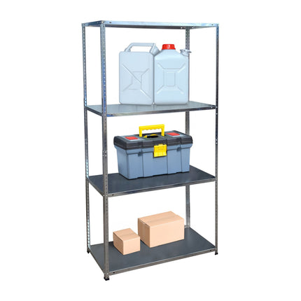Steel Storage Rack, 160 kg Capacity, Galvanised Shelving