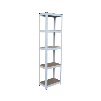 Steel Storage Rack, Heavy-Duty, 5 Adjustable Shelves
