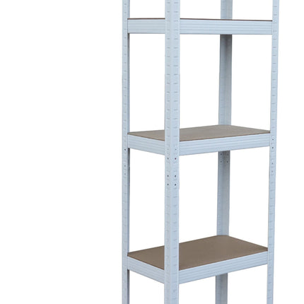 Steel Storage Rack, Heavy-Duty, 5 Adjustable Shelves