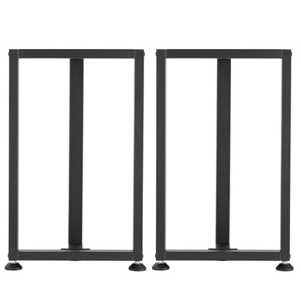 Steel T-Shape Table Legs 740x450mm, 2-Pack Black