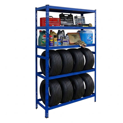 Steel Tire Rack, 3 Shelves – Adjustable Garage Storage