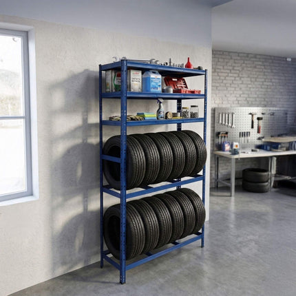 Steel Tire Rack, 3 Shelves – Adjustable Garage Storage