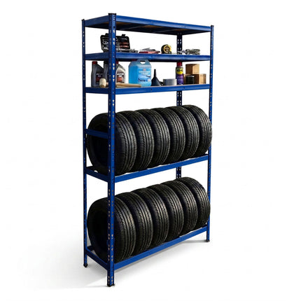 Steel Tire Rack, 3 Shelves – Adjustable Garage Storage