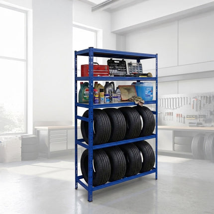 Steel Tire Rack, 3 Shelves – Adjustable Garage Storage