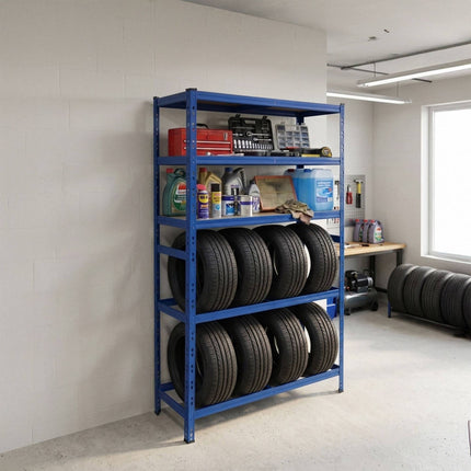 Steel Tire Rack, 3 Shelves – Adjustable Garage Storage