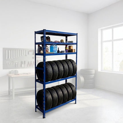 Steel Tire Rack, 3 Shelves – Adjustable Garage Storage