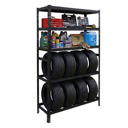 Steel Tire Rack, 3 Shelves – Adjustable Spacing