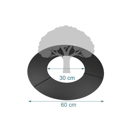 Steel Tree Ring, Galvanised, Mowing Edge for Lawns