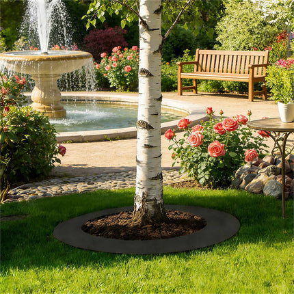 Steel Tree Ring, Galvanised, Mowing Edge for Lawns