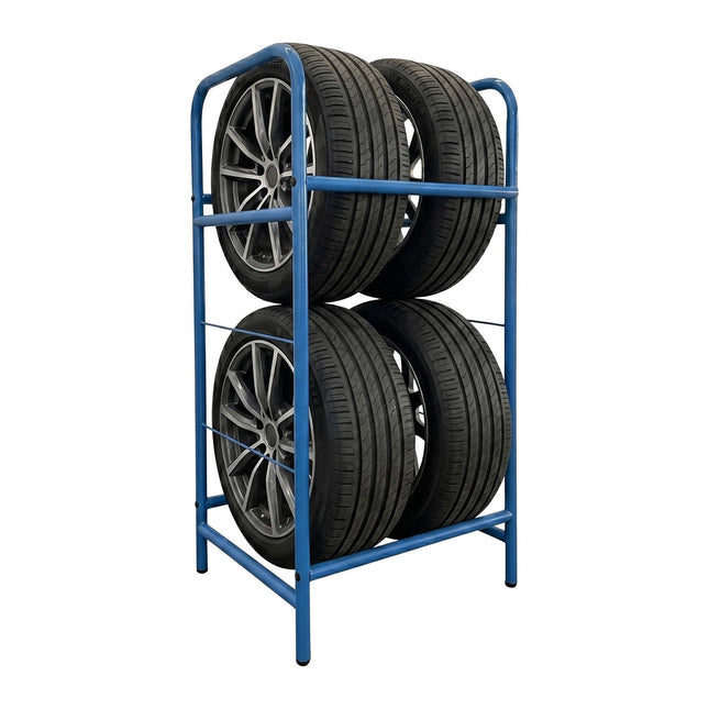 Steel Tyre Rack – Garage Storage, Holds 4 Tyres
