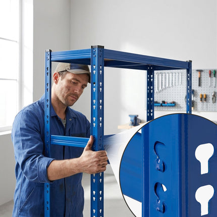 Steel Tyre Rack With Adjustable Shelves, Easy Assembly