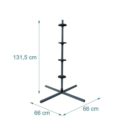 Steel Tyre Rack for 4 Tyres, 285mm Width, 120kg Load