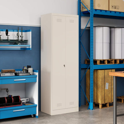 Steel Utility Cabinet with Adjustable Shelves, 60x40x165 cm