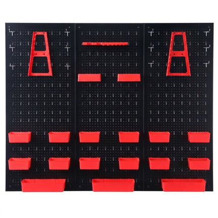 Steel Wall-Mounted Pegboard Tool Organizer Set