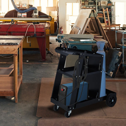 Steel Welding Trolley with Gas Cylinder Storage
