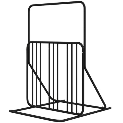 Steel bike rack - weather resistant, holds 4, black