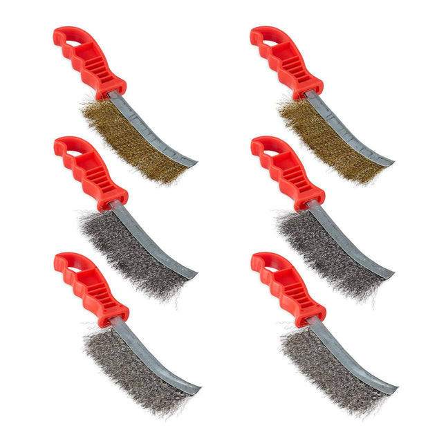 Steel brush set of 6 pcs