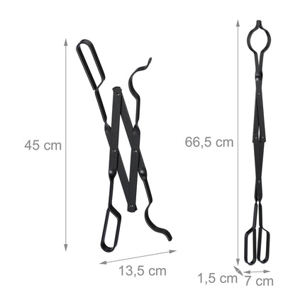 Steel fireplace rod