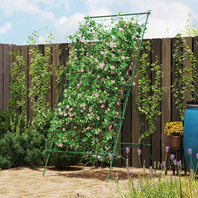 A-frame rustproof garden trellis in steel, 101x133x227 cm