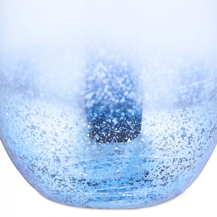 Stemless wine glasses set of 2 blue