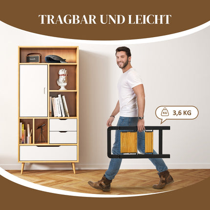 Aluminum ladder - 2 steps, non-slip, 150 kg capacity