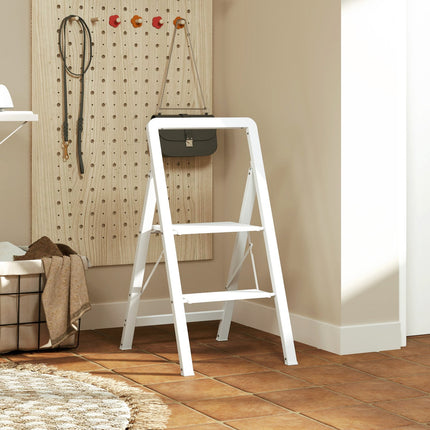 Folding step ladder, anti-slip, 3 steps, 150 kg capacity