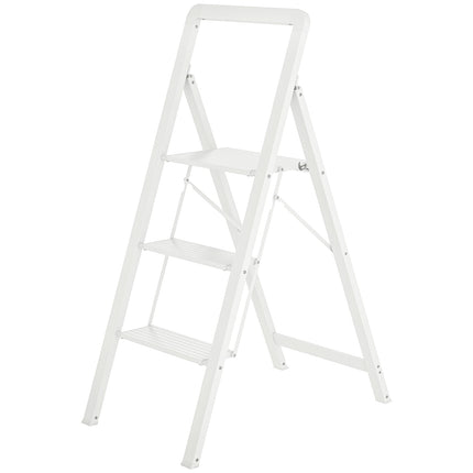 Folding aluminum stepladder, anti-slip, 150 kg capacity