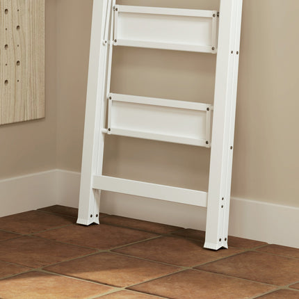 Folding aluminum stepladder, anti-slip, 150 kg capacity
