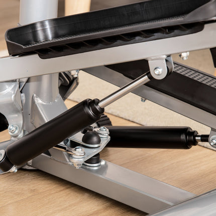Exercise bike with adjustable speed and LCD display