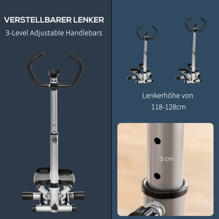 Exercise bike with adjustable speed and LCD display