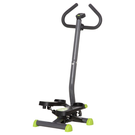 Stepper training machine with LCD, handle, 100 kg capacity