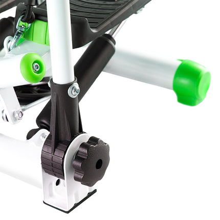Stepper with Movable Arms and Ropes, Green-White