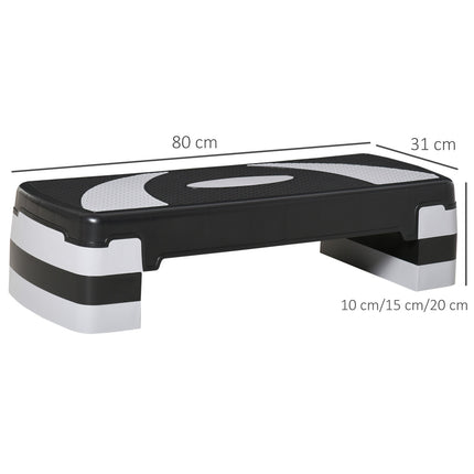 Adjustable Aerobic Stepper, 3 heights, 150 kg capacity