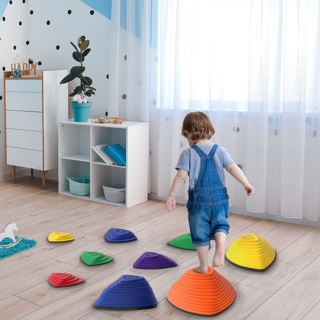 Stepping Stones Set, Non-Slip, Indoor/Outdoor, Stackable
