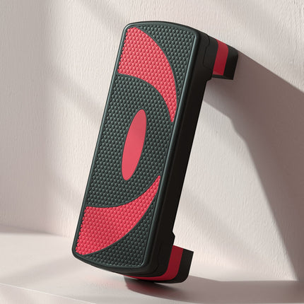 Opstapplank aerobic stepper in hoogte verstelbaar met 3 niveaus (10/15/20 cm) fitness hometrainer voor binnen buiten draagvermogen tot 150 kg rood