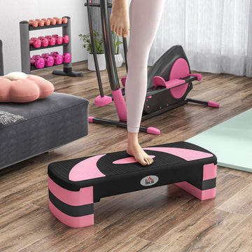 Height adjustable Aerobic Stepper, 3 levels, 150 kg Capacity