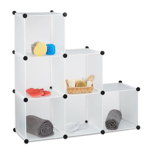 Step shelf 6 compartments for connection