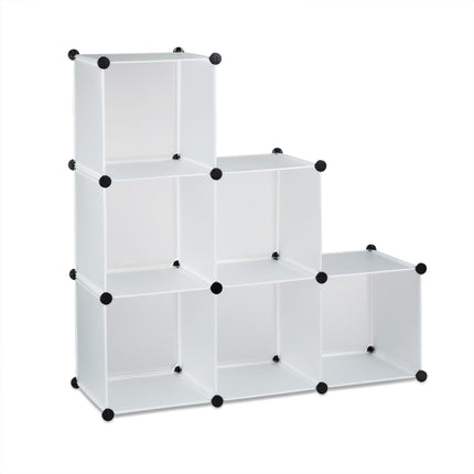 Step shelf 6 compartments for connection