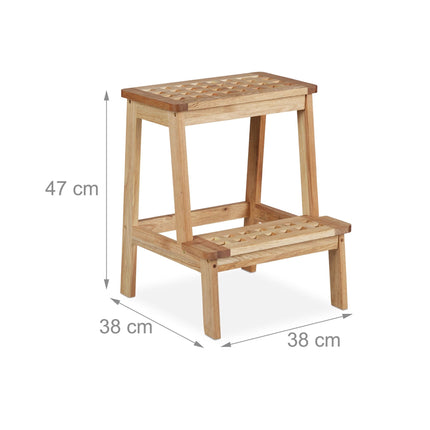Step stool in walnut