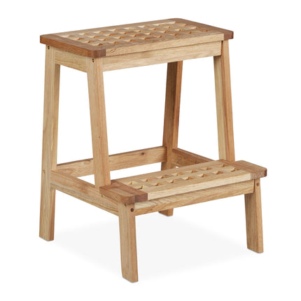 Step stool in walnut