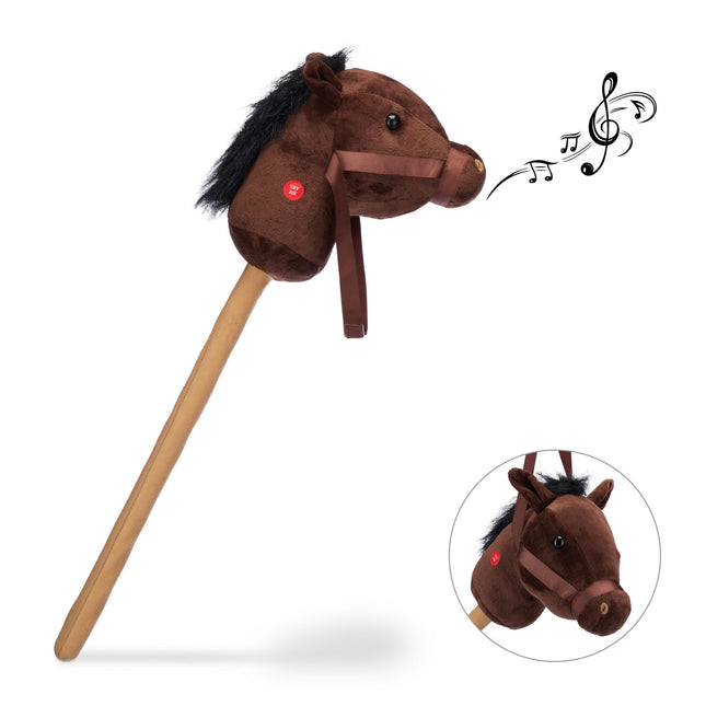 Stick horse with sounds for children