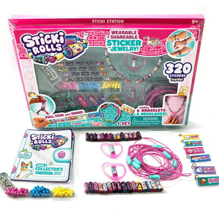 Sticki Rolls Accessories Set With Stickers Sticki Station