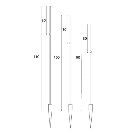 Stix Three narrow design light beams